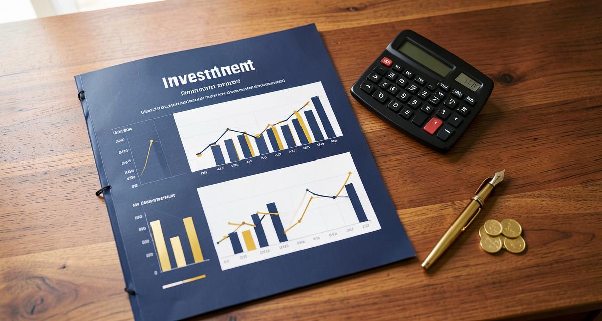Student studying investment charts with a calculator and notepad