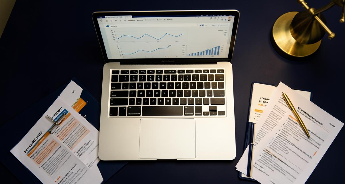 Financial adviser reviewing R06 exam notes and charts at a desk